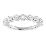 14K White Gold 9/10 CTW Natural Diamond Anniversary Band