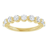 14K Yellow 9/10 CTW Natural Diamond Anniversary Band