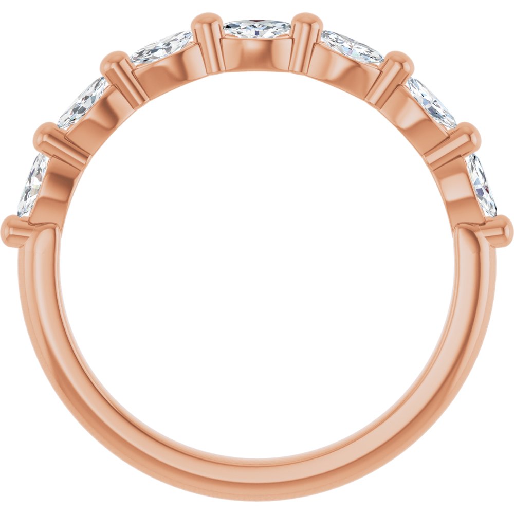 14K Rose Gold 1/3 CTW Natural Diamond Anniversary Band