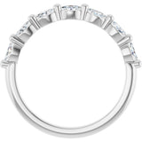 14K White Gold 1/3 CTW Natural Diamond Anniversary Band
