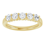 14K Yellow Gold 3/4 CTW Lab-Grown Diamond Anniversary Band