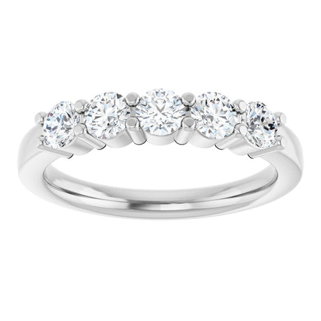 14K White Gold 3/4 CTW Lab-Grown Diamond Anniversary Band