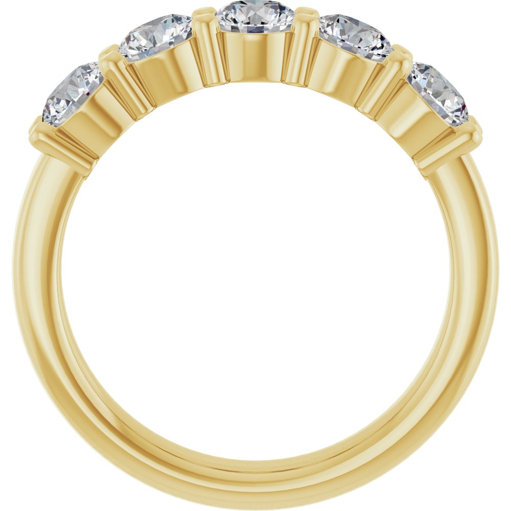 14K Yellow Gold 1 1/4 CTW Lab-Grown Diamond Anniversary Band