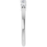 14K White Gold 1/3 CTW Lab-Grown Diamond  Anniversary Band