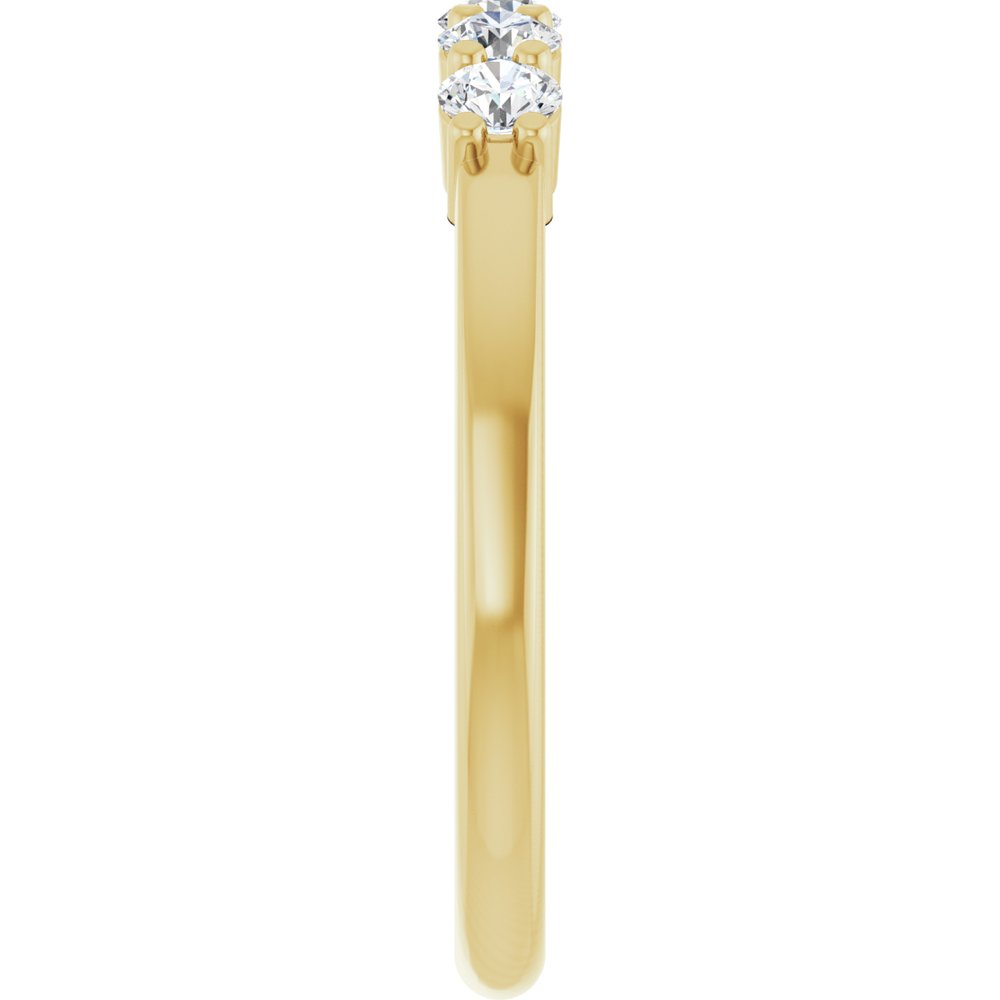 14K Yellow 1/3 CTW Lab-Grown Diamond  Anniversary Band