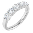 14K White Gold 1 CTW Lab-Grown Diamond Anniversary Band