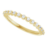 14K Yellow Gold 1/5 CTW Lab-Grown Diamond Anniversary Band