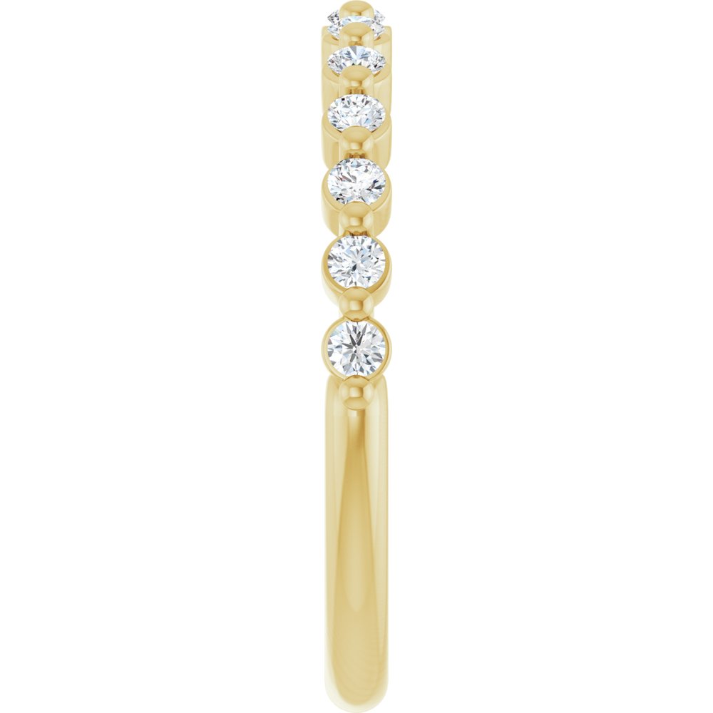 14K Yellow Gold 1/4 CTW Lab-Grown Diamond Anniversary Band