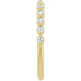 14K Yellow Gold 1/4 CTW Lab-Grown Diamond Anniversary Band