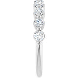 14K White Gold 9/10 CTW Natural Diamond Anniversary Band