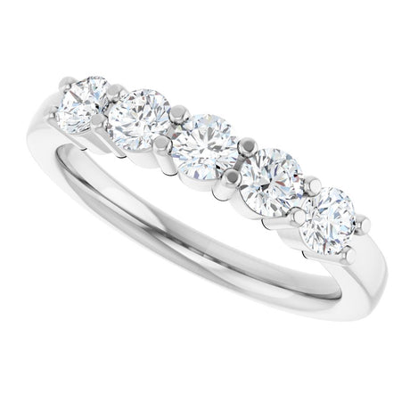 14K White Gold 3/4 CTW Lab-Grown Diamond Anniversary Band