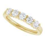 14K Yellow Gold 3/4 CTW Lab-Grown Diamond Anniversary Band