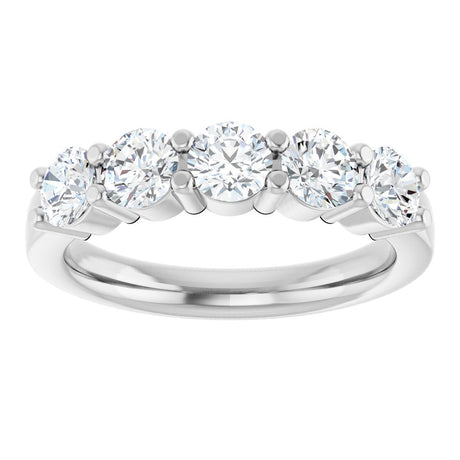 14K White Gold 1 1/4 CTW Lab-Grown Diamond Anniversary Band