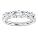 14K White Gold 1 1/3 CTW Natural Diamond Anniversary Band
