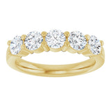 14K Yellow Gold 1 1/4 CTW Lab-Grown Diamond Anniversary Band