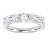 14K White 1 1/4 CTW Lab-Grown Diamond Anniversary Band