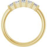 14K Yellow Gold 5/8 CTW Natural Diamond Anniversary Band