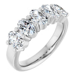 14K White Gold 2 CTW Lab-Grown Diamond Anniversary Band