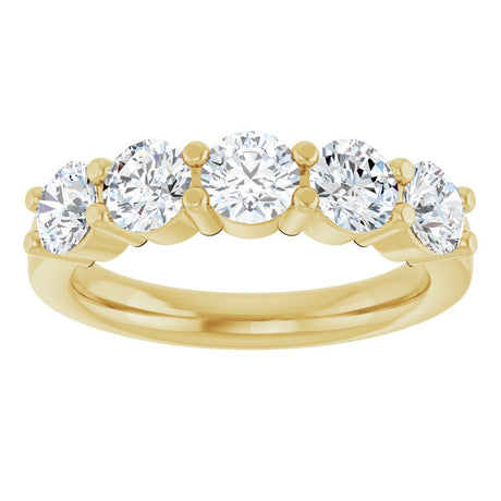 14K Yellow Gold 1 5/8 CTW Lab-Grown Diamond Anniversary Band