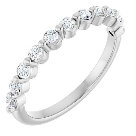 14K White 1/3 CTW Lab-Grown Diamond Anniversary Band