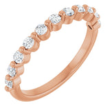 14K Rose 1/3 CTW Natural Diamond Anniversary Band