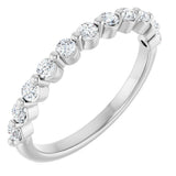 14K White Gold 1/2 CTW Natural Diamond Anniversary Band