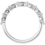 14K White 1/2 CTW Natural Diamond Anniversary Band