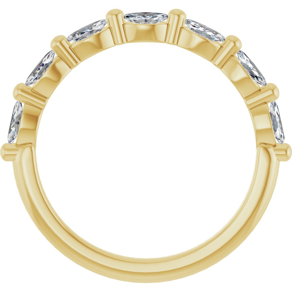 14K Yellow 1/2 CTW Natural Diamond Anniversary Band