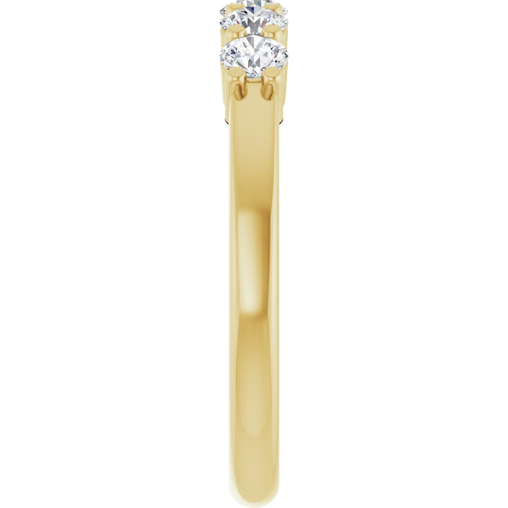 14K White 1/2 CTW Lab-Grown Diamond Anniversary Band