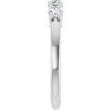 14K White 1/2 CTW Lab-Grown Diamond Anniversary Band