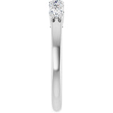 Platinum 1/2 CTW Lab-Grown Diamond Anniversary Band