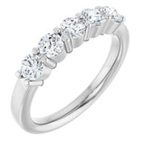 14K White Gold 3/4 CTW Lab-Grown Diamond Anniversary Band