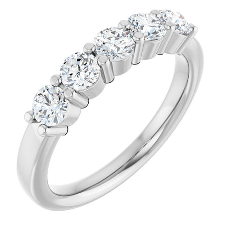 14K White Gold 3/4 CTW Lab-Grown Diamond Anniversary Band