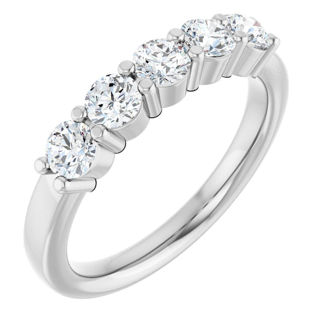 14K White Gold 3/4 CTW Lab-Grown Diamond Anniversary Band