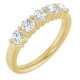 14K Yellow Gold 3/4 CTW Lab-Grown Diamond Anniversary Band