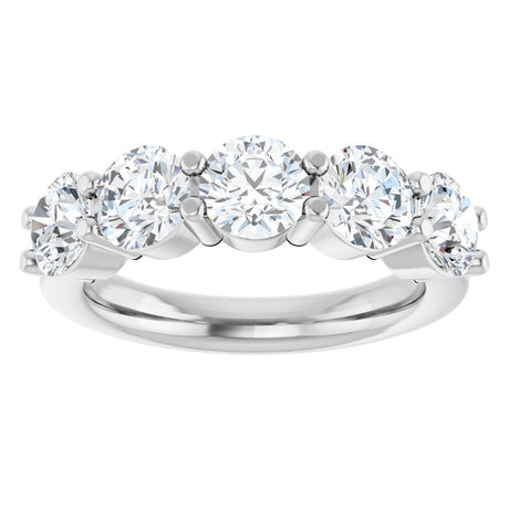 14K White Gold 2 1/2 CTW Lab-Grown Diamond Anniversary Band