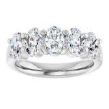14K White Gold 2 CTW Lab-Grown Diamond Anniversary Band