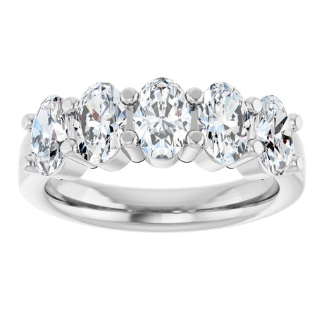 14K White Gold 2 CTW Lab-Grown Diamond Anniversary Band