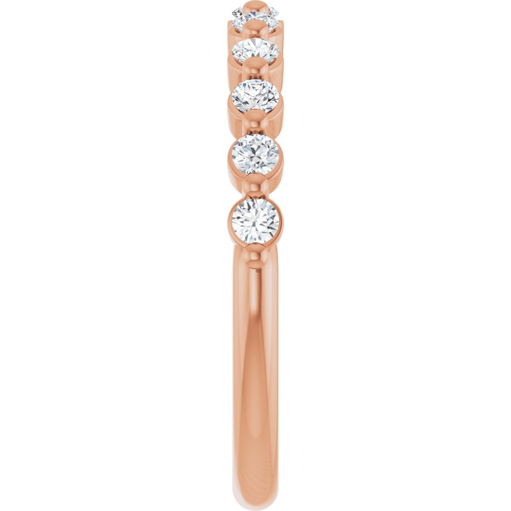 14K Rose Gold 1/3 CTW Lab-Grown Diamond Anniversary Band