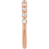 14K Rose Gold 1/3 CTW Lab-Grown Diamond Anniversary Band