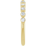 14K Yellow Gold 1/2 CTW Lab-Grown Diamond Anniversary Band