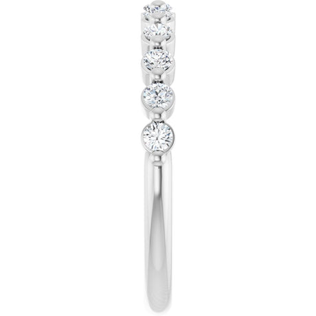 14K White Gold 1/3 CTW Lab-Grown Diamond Anniversary Band