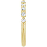 14K Yellow 1/2 CTW Lab-Grown Diamond Anniversary Band