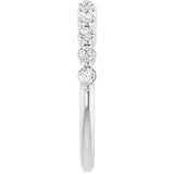 14K White 1/3 CTW Lab-Grown Diamond Anniversary Band