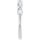 14K White Gold 1 CTW Lab-Grown Diamond Anniversary Band