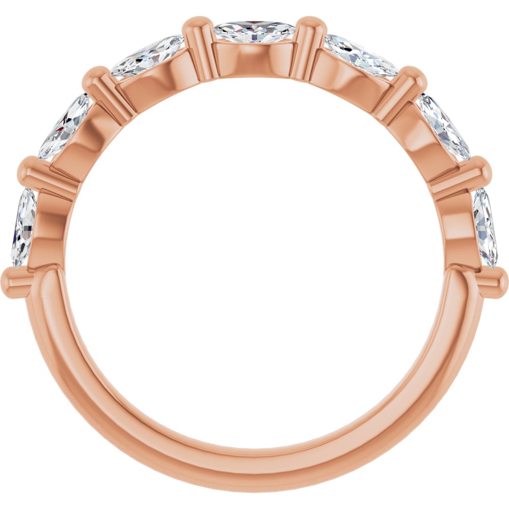 14K Rose Gold 5/8 CTW Lab-Grown Diamond Anniversary Band