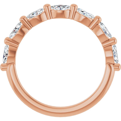 14K Rose Gold 5/8 CTW Lab-Grown Diamond Anniversary Band