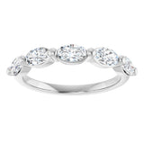 14K White Gold 9/10 CTW Lab-Grown Diamond Anniversary Band