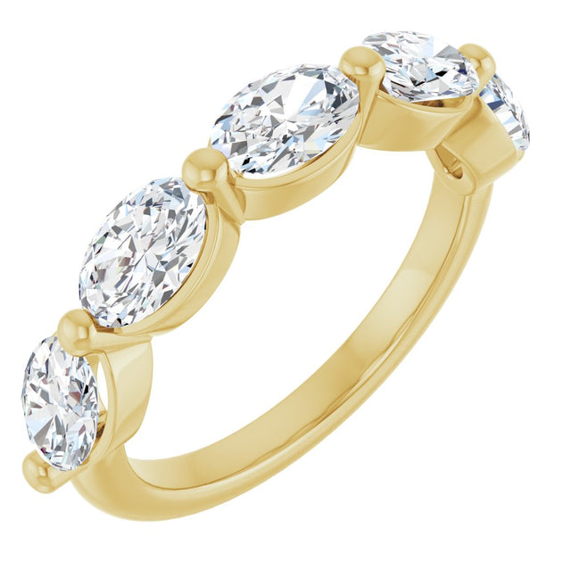 14K Yellow Gold 1 7/8 CTW Lab-Grown Diamond Anniversary Band
