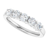 14K White Gold 3/4 CTW Lab-Grown Diamond Anniversary Band